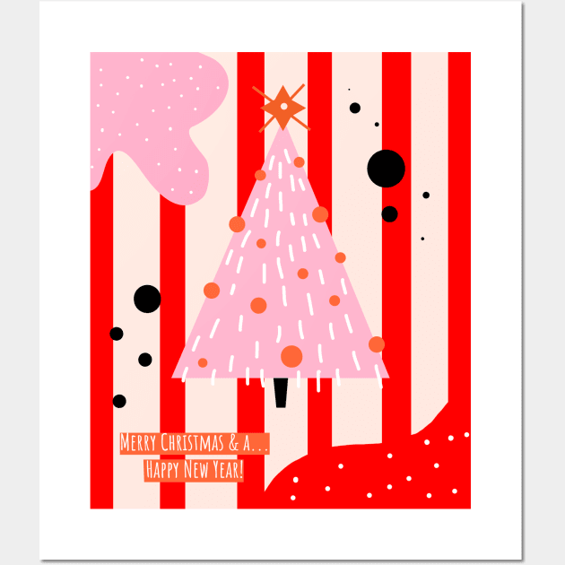 Special fun and playful Christmas greeting card Wall Art by Le petit fennec